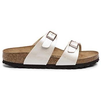 Birkenstock Sydney Birko-Flor Unisex Slide Sandals - Elegant Pearl White and Beige Options