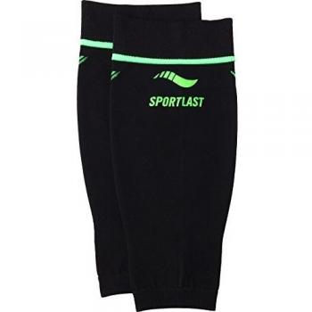 Sportlast Pro Pantorrilleras de compresión para triatlón, Negro/Verde, S