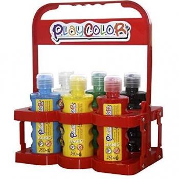 Playcolor Liqüid Basic 250ml Basket - 6 colores surtidos - Tempera - 19331