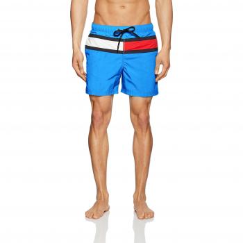 Tommy Hilfiger Flag Trunk, Bañador para Hombre, Azul