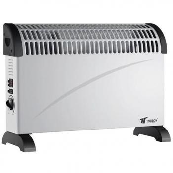 Convector calefactor eléctrico Suinga 750W-1250W-2000W con turbo ventilador y termostato regulable