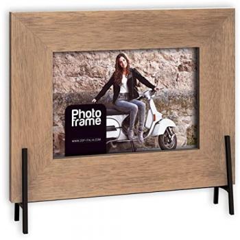 Marco de Fotos Retroiluminado Horizontal Frejus 13x11 de Madera Marrón ML275