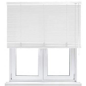 Persiana Veneciana de Aluminio 25mm Blanca 60x250cm - Fabricada en España - Garantía 5 Años