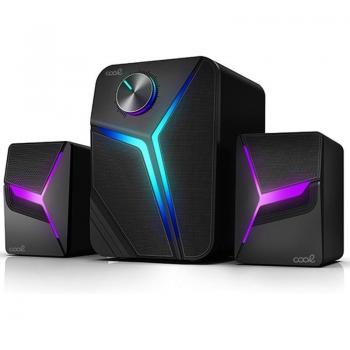 Altavoces Gaming LED USB 13W Negro para PC