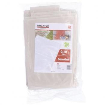 Plástico Protector Transparente 0.10mm 6x6m KRT663004