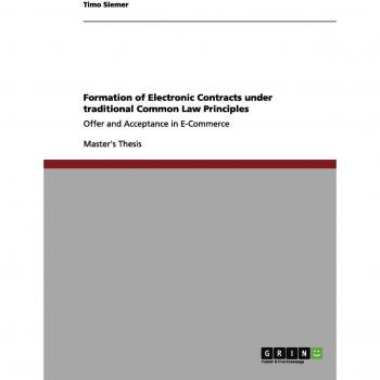 Formación de Contratos Electrónicos bajo Principios Tradicionales del Derecho Común: Oferta y Aceptación en Comercio Electrónico