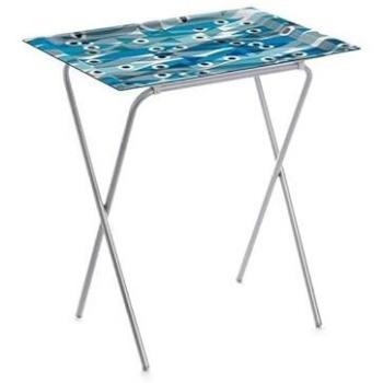Mesita Plegable Don Hierro con Bandeja Extraíble para Cocina y Camping, 65.5 x 61.5 x 42 cm