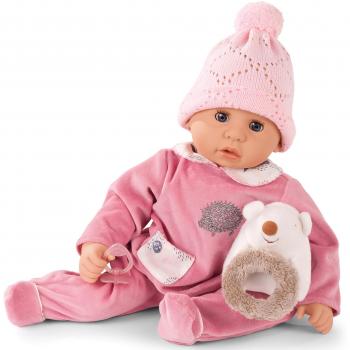 Götz 48 cm Soft Baby Doll Cookie Hedgehog with Blue Sleeping Eyes and Accessories