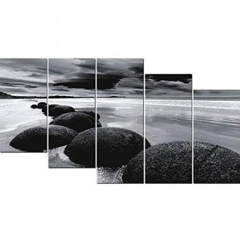 DekoArte 12 - Cuadro moderno, Paisaje Piedras, 150 x 80 cm