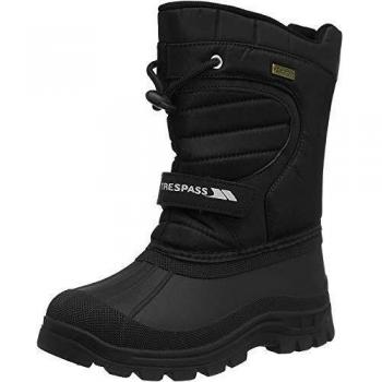 Trespass Dodo - Botas de nieve de poliuretano unisex, color negro, talla 35 EU
