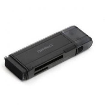 Omega Lector de tarjetas microSDHC/SDHC/SDXC USB 3.0 – negro