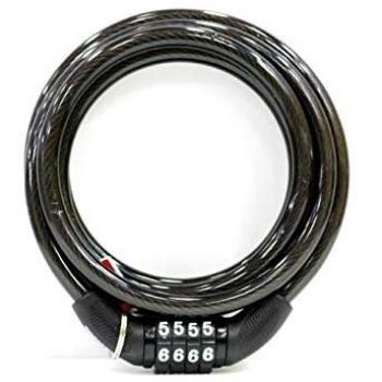 CANDADO ANTIRROBO BICICL 8X1500MM Cable ESP. COMBINACION NIV