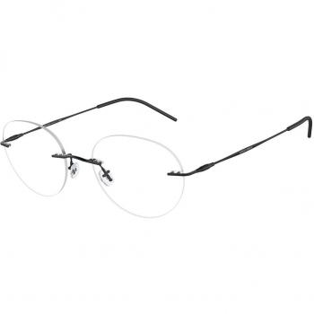 Giorgio Armani AR5147 3001 Gafas Recetadas para Hombre Negras, Armazones para Hombre Negros, 52 Lentes Recetadas Para Hombre Negros