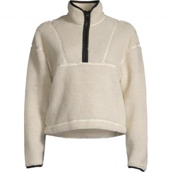 Forro polar de mujer Casall Pile Half Zip blanco, talla L