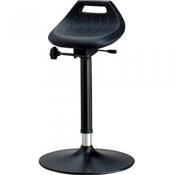 Silla de trabajo ergonómica Bimos Stehhilfe con altura ajustable (650-850 mm), base circular, tapizado en integral espuma, color antracita