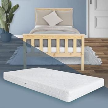 Colchón Infantil Juvenil Oeko-Tex Espuma Fría 100 x 200 cm Ergonómico 7 Zonas Altura 16 cm Hipoalergénico Transpirable Lavable