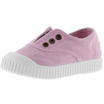 Victoria 1915 Zapatillas de lona unisex para niños con elástico central, refuerzo en la puntera y color verde, modelo Petalo (20)