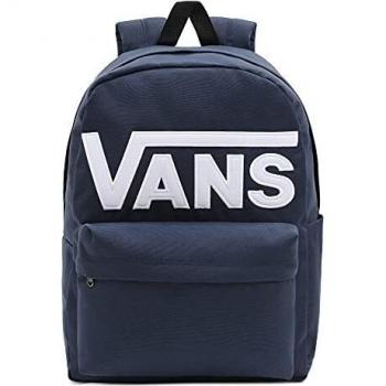 Vans Clic Blue Backpack with White Logo, Blue unisex, Size: ONE SIZE