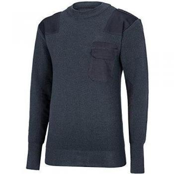Bundeswehr Sudadera con bolsillo interior fabricado según TL, color marine, tamaño 56