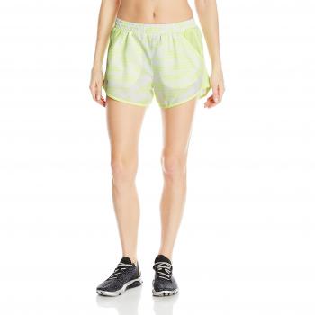 Under Armour Fly By Printed Short, Pantalones Cortos Para Mujer, Blanco