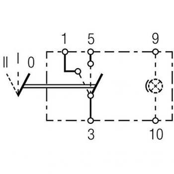 Interruptor Basculante HELLA 6RH 007 832-341 - Equipamiento II-I-0 - 5 Conexiones