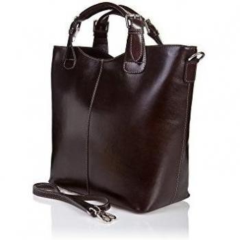 Laura Moretti - Bolso de piel costura y bosillo exterior
