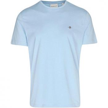 Camiseta GANT Regular Fit Azul Claro Logo Escudo 4XL Hombre