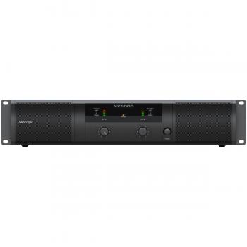 BEHRINGER NX6000 Power Finals - Etapa de Potencia Profesional de 2 Canales con Compensación Automática de Impedancia