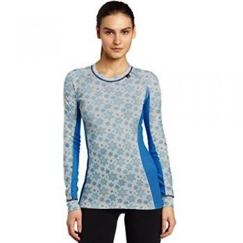 Helly Hansen W Hh Warm Ice Crew - Camiseta interior manga larga para mujer, multicolor, talla L