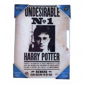 Harry Potter Undesirable No. 1 Glass Poster 30x40 cm