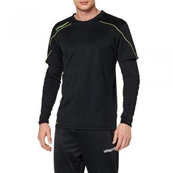 Uhlsport Stream 22 Goalkeeper Shirt Camiseta De Portero, Hombre, negro/amarillo fluor, XXL