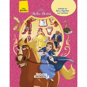 La Bella y la Bestia. Historias animadas: Incluye un libro y figuritas con ventosa