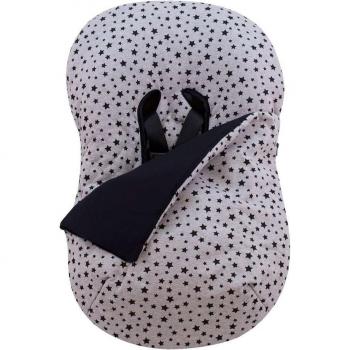 Funda y Saco Algodón Universal para Silla de Coche y Portabebés Jyoko Black Star