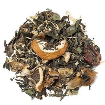 Aromas de Té - Té Verde y Blanco Efecto Digestivo Sabor Sorbete de Fresa/Té Efecto Diurético Blanco y Verde Sabor Fresa, 75 gr
