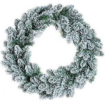 Corona Navideña Innsbruck Innevato 60 cm - Decoración Festiva