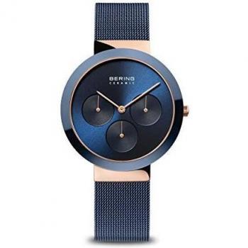 BERING Women Analog Quartz ceramic collection Watch with stainless steel Strap and Sapphire Crystal 35036-367
