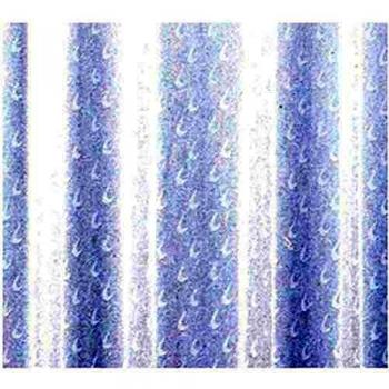 Cortina de ducha 2 lados 180 x 200 cm Mod. Virgola, vinilo PVC reciclable, bordes reforzados sin ganchos