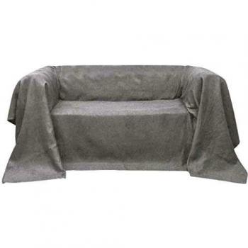 vidaXL Funda para Sofá de Micro Ante 140x210 cm Crema Cubierta para Asiento