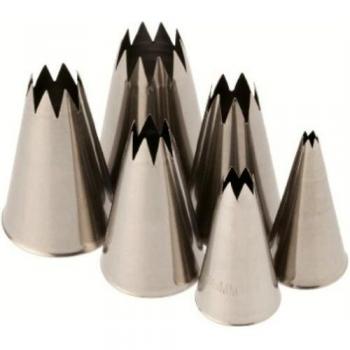 Lacor - 68997 - Set 6 Boquillas Estrella Inox.
