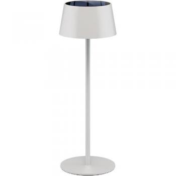 Lámpara de Mesa LED Solar Recargable, Dimmable, IP44, Cálida, Blanca