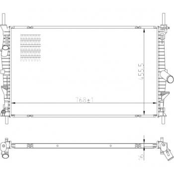 Radiador de refrigeración del motor NRF 59293