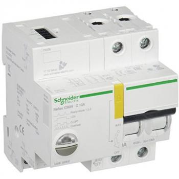 Interruptor Automático Schneider Electric Reflex iC60N TI24 10A 2P Curva C, dimensiones 84mm x 81mm x 77mm, color blanco