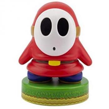 Paladone Super Mario Shy Guy 3D Icon BDP | Producto Oficial Coleccionable Nintendo | Idea de Regalo único | Luz Nocturna Brillante o lámpara de Escritorio | Funciona con Pilas 2 x AAA, Blanco