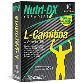 L Carnitina + Vitamina B6 – 1500 mg por ampolla Lcarnitina NutriDX