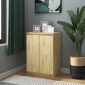 Aparador de madera maciza de pino 60x36x84 cm