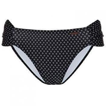 Braguita de Bikini Perkins con Estampado Total en Negro