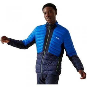 Regatta Men's Leedre Hybrid Water-Repellent Jacket - Olympian Blue/Navy, Size L