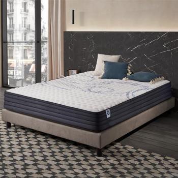 Colchón Naturalex Perfectsleep 160x200 cm - Híbrido Muelles Ensacados + Viscoelástica - Grueso 24 cm - Semi-Firme - Transpirable y Ergonómico