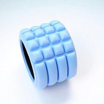 Mini rodillo de espuma Yoga & Pilates mejor para terapia física ejercicio para muscular - profesional para ayudar a tu cuerpo con esta suave masaje Roller, azul