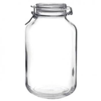 Recipiente Conservador de Alimentos Bormioli Rocco Fido, 4 L, Set de 6, Hermético y Transparente